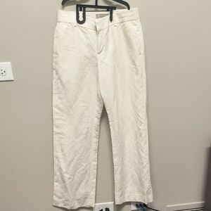 Banana Republic Linen Cream Chinos